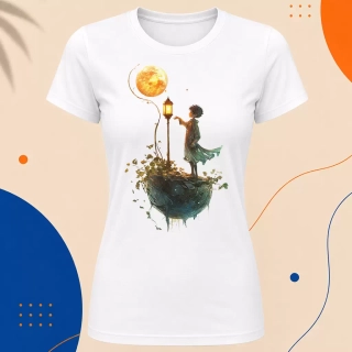 Dámské tričko - Lampářovo světlo - Malý princ - Le petit prince